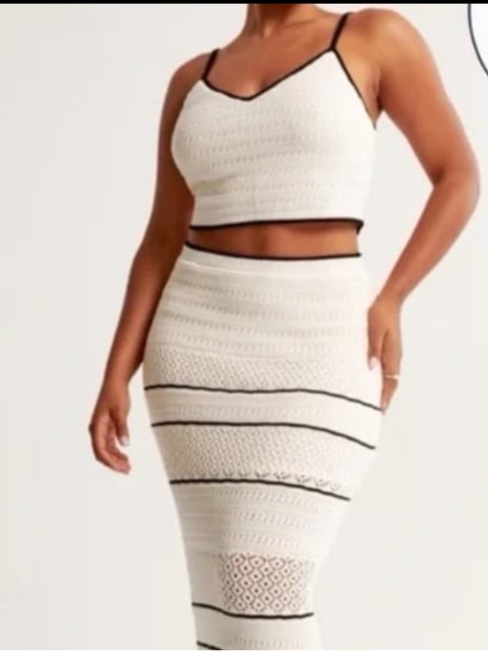 Abercrombie crochet tank top